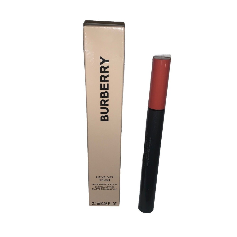 Burberry Lip Velvet Crush 16 Copper Pink Full Size Sheer Matte Lip Stain NIB